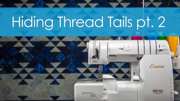 Hiding a thread tail in the middle of a seam | Serger Technique