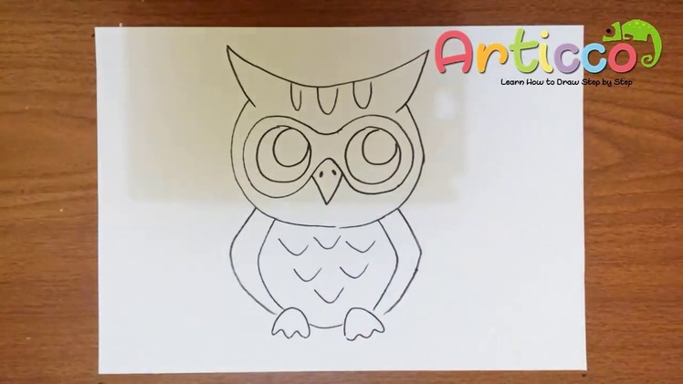 How to Draw an Owl Easy for Kids
