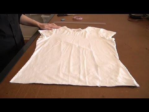 How to Make a T-Shirt Shorter : Sewing & Reconstructing T Shirts