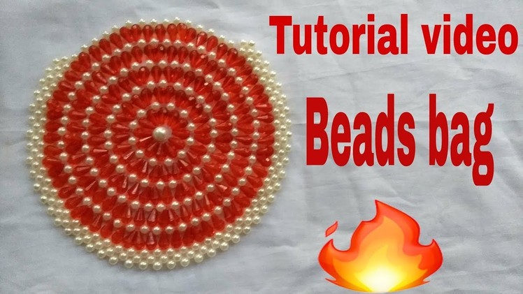 How to make easy and simple way  innovative design beads bag (পুঁতির ব‍্যাগ)
