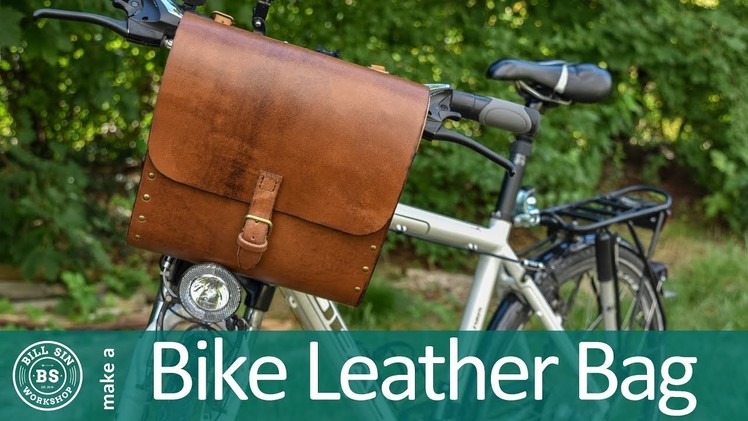 How to make leather bag | Make leather and wood bike bag