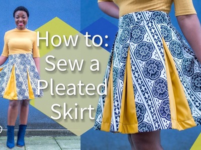 HOW TO: SEW A PLEATED SKIRT WITHOUT PATTERNS | KIM DAVE