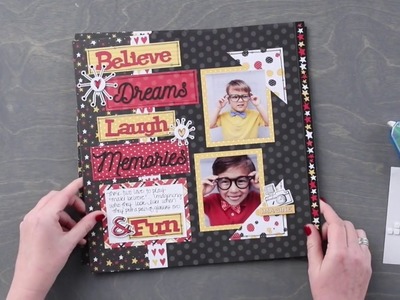 Imagine Layout Project using the Laser Cut Embellishments by Creative Memories