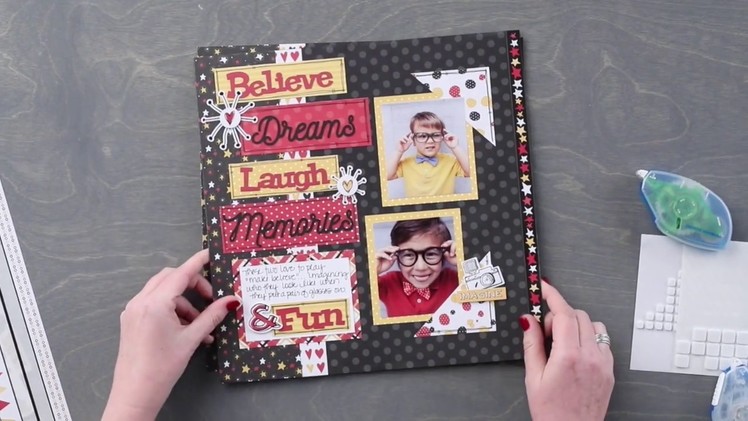 Imagine Layout Project using the Laser Cut Embellishments by Creative Memories