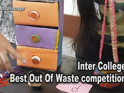 Inter College Best out of waste competition, Event held at CHM College |  JK Arts 1343