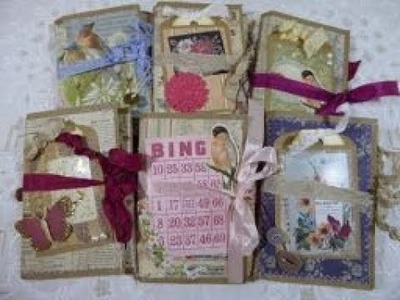 More mini Paper Bag Junk Journals.Sugar & Spice Shabby Chic Journal