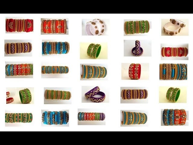 My Over all Silk Thread Bangles collection part -8