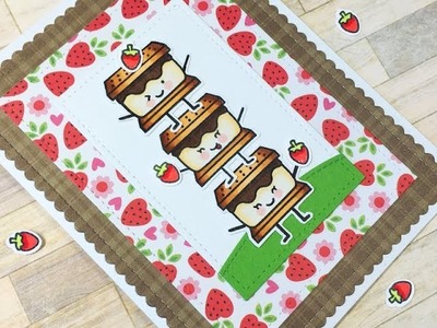 Not2Shabby Design Team | Lawn Fawn Sweet Friends | Strawberry Smores