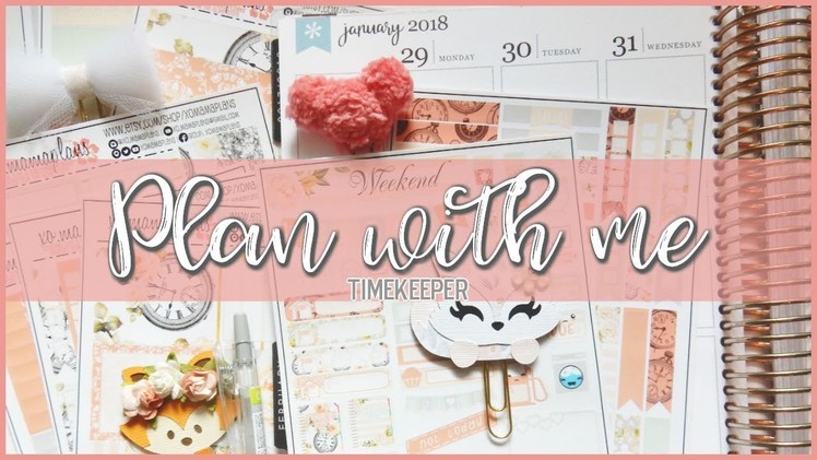 Plan with me in my Erin Condren Life Planner | Timekeeper
