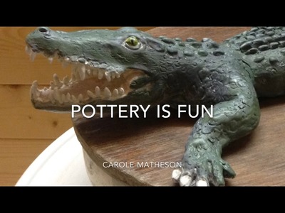 Pottery:Making Animals - How to Make. Crocodile - Pottery Is Fun
