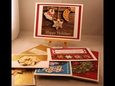 Recycled or using your stash Christmas cards wk 36