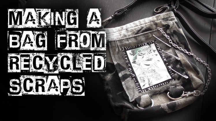Recycling DIY - making a bag from scraps