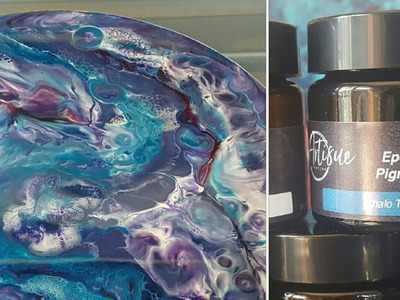 Resin art dirty flip cup pour- Huge cells just by using epoxy pigments by ArtiSue !