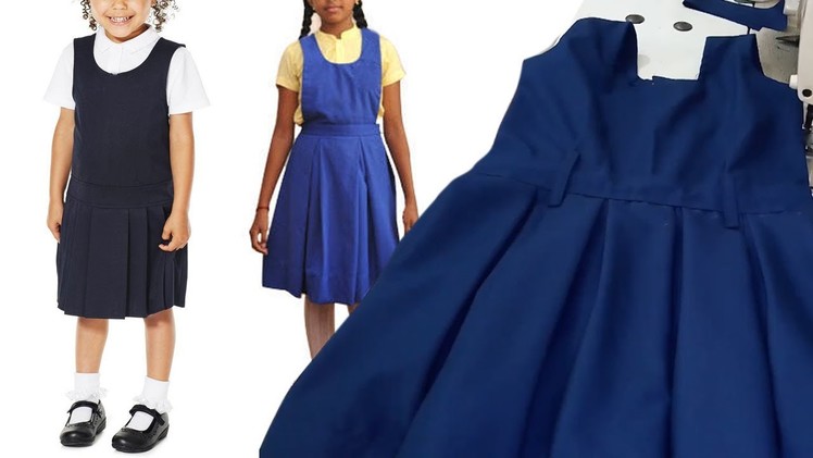 School Uniform Pinafore Stitching Tailoring Classes Girls School Pinoform Dress