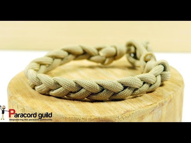 Simple braided paracord bracelet- single strand method
