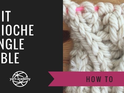 Single Brioche cable