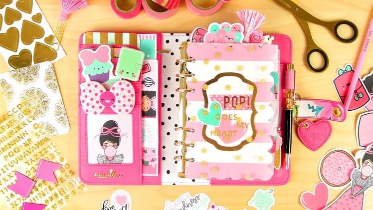 Valentine's Planner Setup & Process! ("Pop Goes My Heart" Kit From Mommy Lhey Designs)