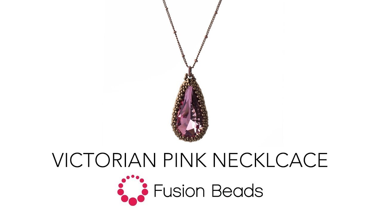 Watch how to bead the Victorian Pink Necklace by Fusion Beads