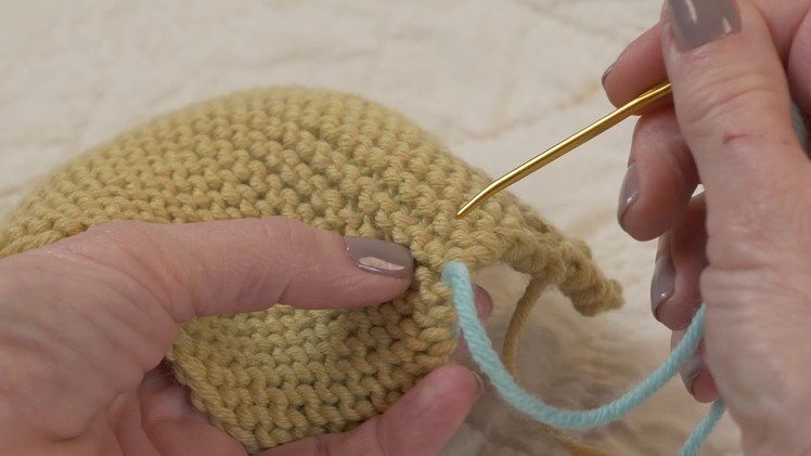 Weaving in Ends - Garter Stitch
