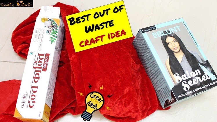 Best out of waste craft idea with empty cardboard boxes I Home Decor I Creative Diaries