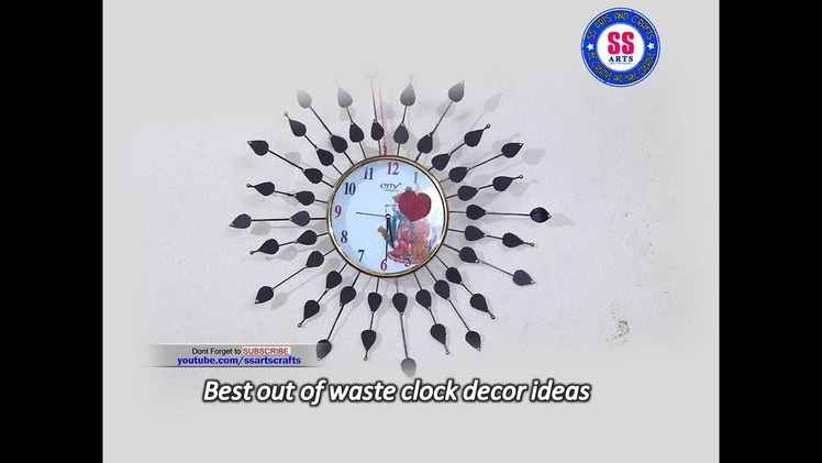 Best out of waste craft ideas of old Watch | Paper crafts | Room decor ideas