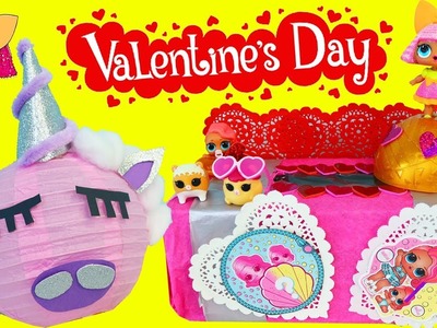 BEST VALENTINE'S DAY BOX!!! DIY Unicorn & LOL Surprise Themed Valentines Holders