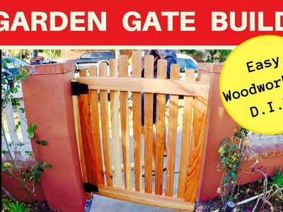 Building a garden gate - woodworking - gate fence building and instilation