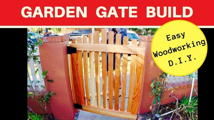 Building a garden gate - woodworking - gate fence building and instilation