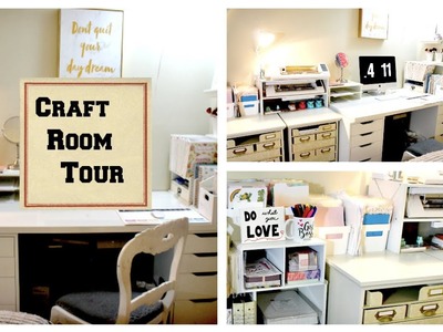 Craft Room Tour 2018 | Organization, Ideas and How to store your craft supplies