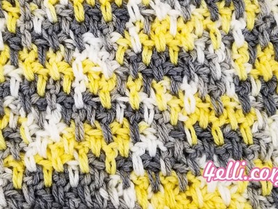 Crochet Extended Moss Stitch Tutorial (EN)