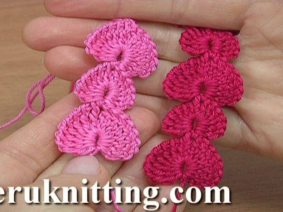 Crochet Hearts Cord Pattern Tutorial 174