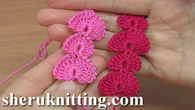 Crochet Hearts Cord Pattern Tutorial 174
