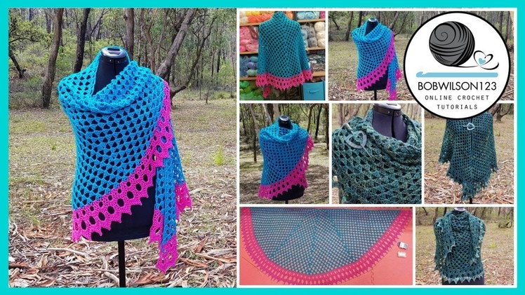 Crochet Jessica Shawl Part 1 of 3 CAL Body of shawl