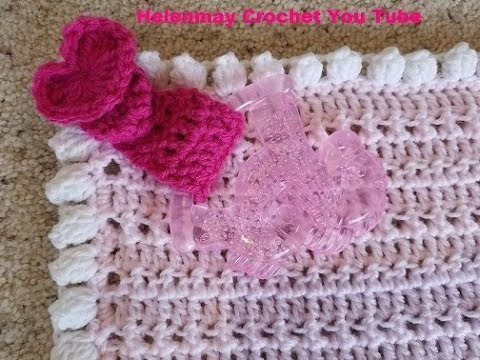 Crochet Quick Easy Beginner Beautiful Baby Security Blanket DIY Video tutorial