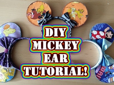 Disney Crafting: How to Make Mickey Ears - DIY Tutorial No Sew Step by Step Process