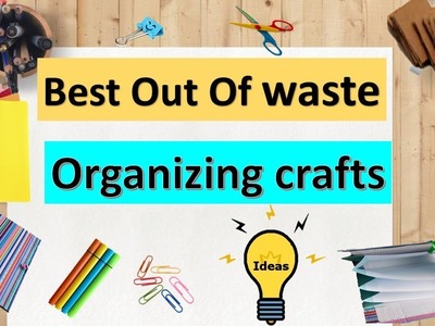 DIY | Best Out of waste Organizing crafts |How to make file folder | cardboard craft ideas| easy diy