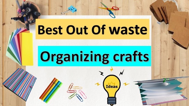 DIY | Best Out of waste Organizing crafts |How to make file folder | cardboard craft ideas| easy diy