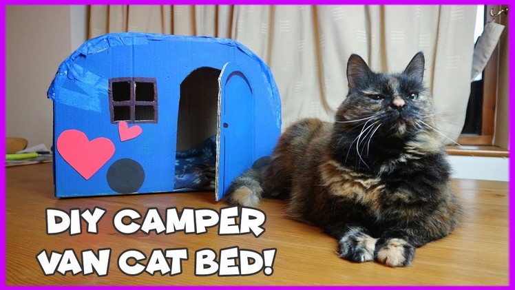 DIY Camper Van Bed for Cats  |  Valentine's Day Gift For Cat | Valentine's Day DIY Gift Ideas