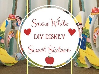 DIY Disney Craft | Snow White Sweet Sixteen | Disney Room Decor