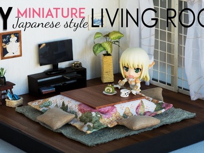 DIY Dollhouse Kotatsu Living Room Set - Japanese Style