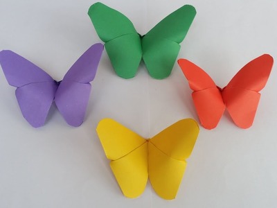 DIY: How to Make Beautiful Origami Butterfly for Room Decoration!!!