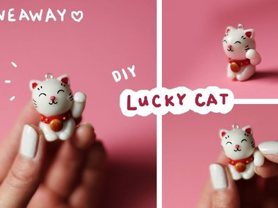 DIY Lucky Cat with Moveable Arm + GIVEAWAY! ???? ❣️ Chinese New Year Polymer Clay Tutorial