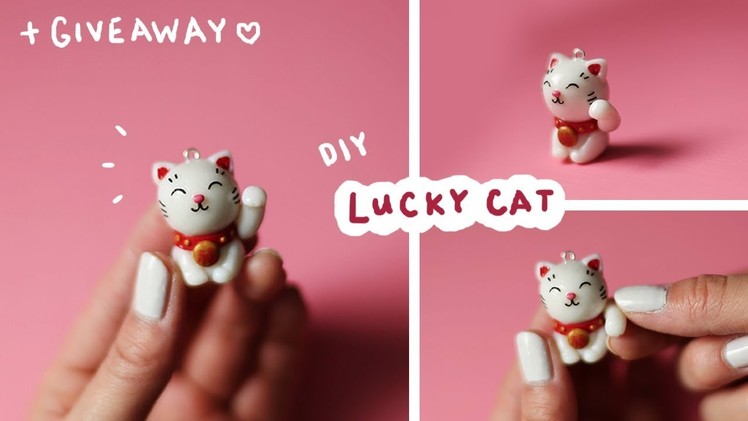 DIY Lucky Cat with Moveable Arm + GIVEAWAY! ???? ❣️ Chinese New Year Polymer Clay Tutorial