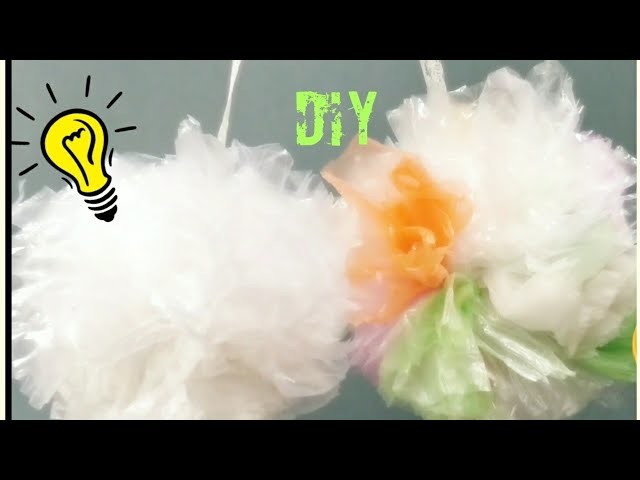 DIY Plastic Bag Craft_Pom Poms| Craft & DIY | Best out of waste |kids craft idea????