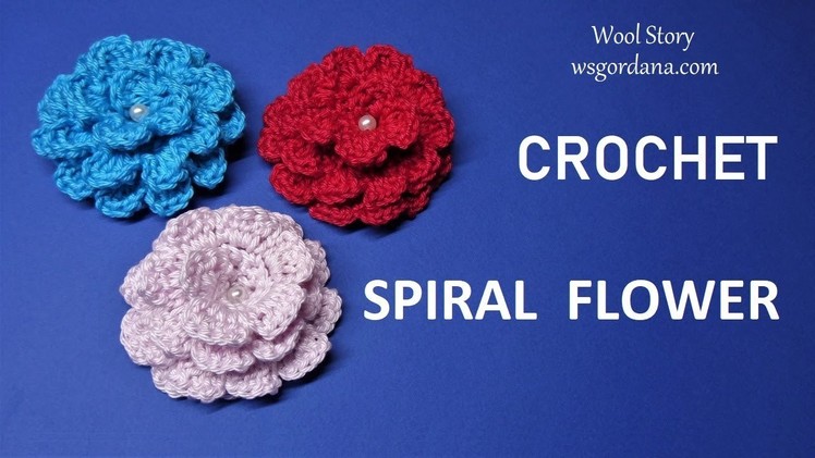 DIY Tutorial - Crochet Spiral Flower