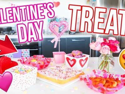 DIY Valentine's Day Treats + Snacks!! Cute & Easy!