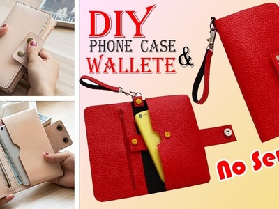 DIY WALLET & PHONE CASE • Old Bag Transform No Sew Idea
