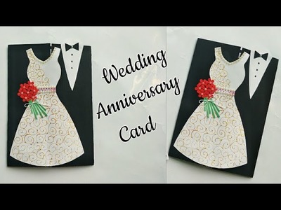 DIY Wedding Anniversary Card.Wedding Congratulation Card.Handmade Greeting Card for Anniversary