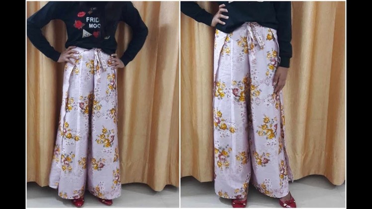 DIY Wrap Pants In 10 Min | Cutting And Sewing