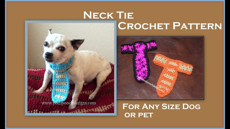 Dog Neck Tie Crochet Pattern